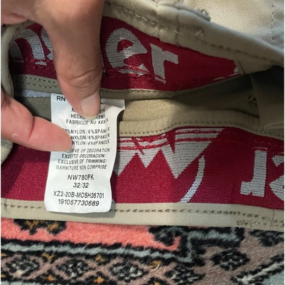 Wrangler Men Flex Waist Outdoor Cargo Pant Breen 32x32 - Picture 9 of 10